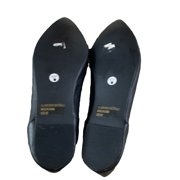 Cheetah Head rhinestone Embellished Point Toe Black Flats Size 6 - Picture 3 of 8